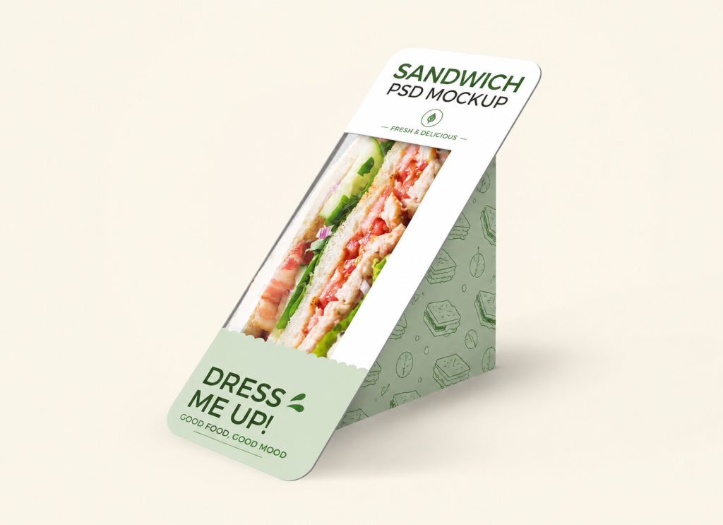 Sandwich Packaging Mockup PSD