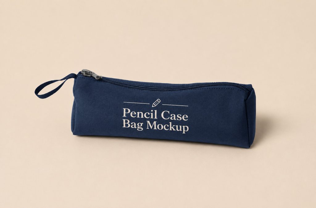 Pencil Case Bag Mockup PSD
