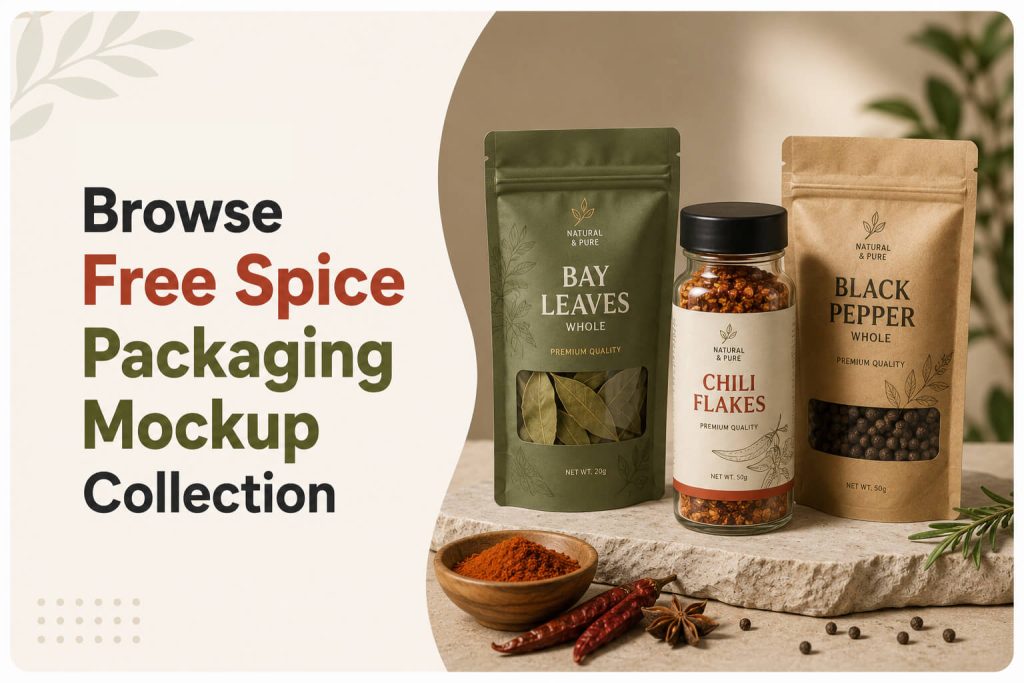 Pacagemockup Browse Free Spice Packaging Mockup Collection