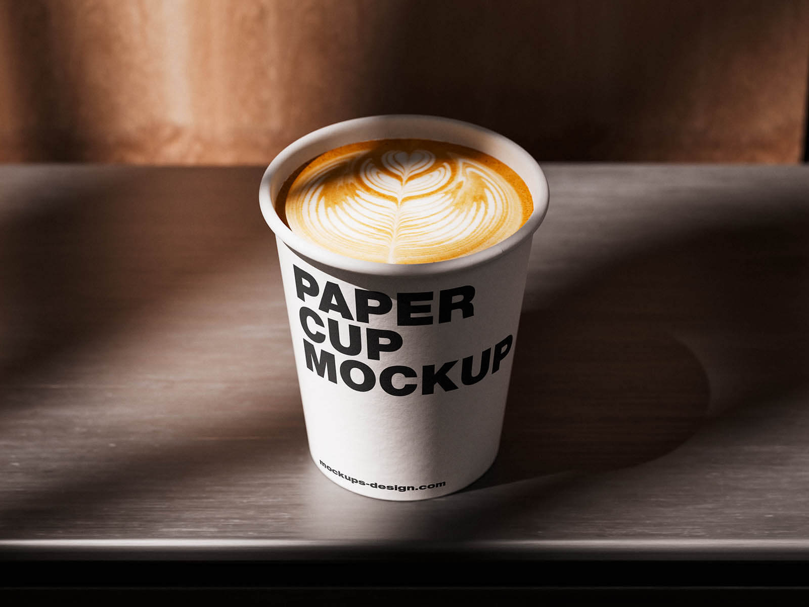3 Free Lidless Paper Coffee Cup Mockup PSD