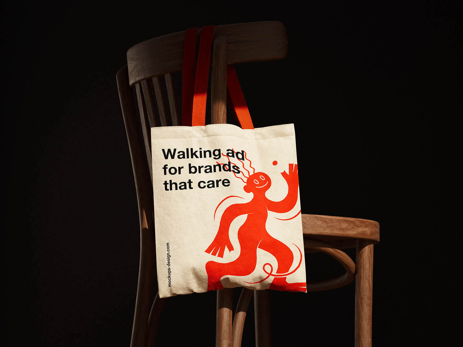 4 Free Canvas Tote Bag On Chair Mockup PSD1