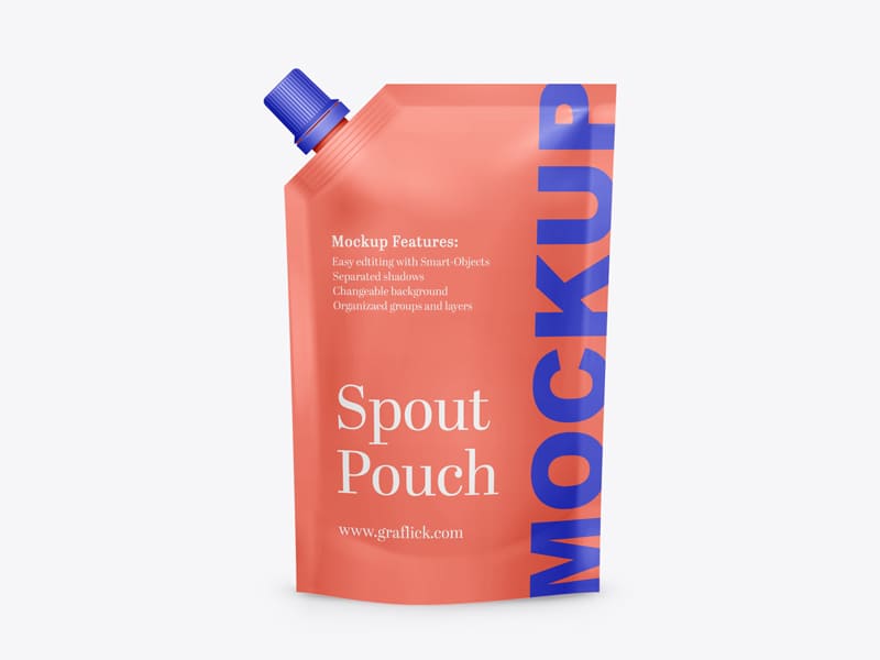 Doy Pack Stand-Up Pouch Packaging Mockup