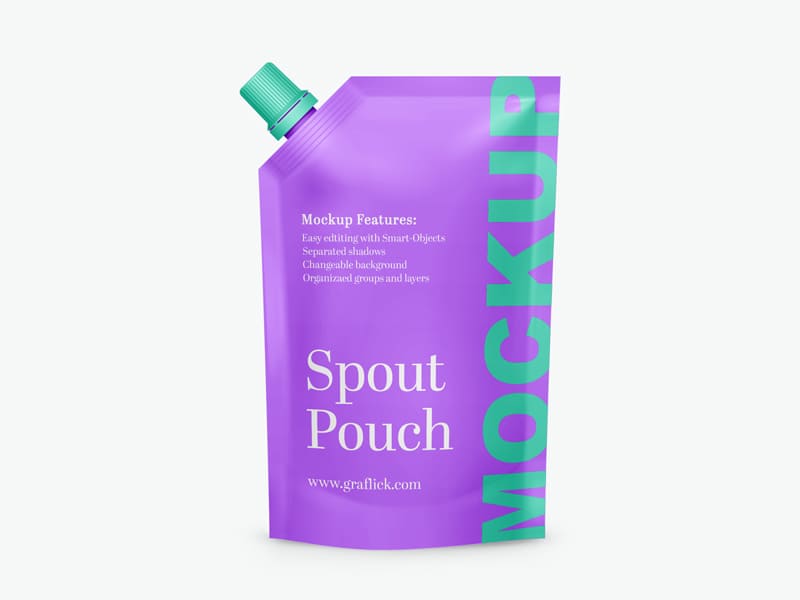 Doy Pack Stand-Up Pouch Packaging Mockup