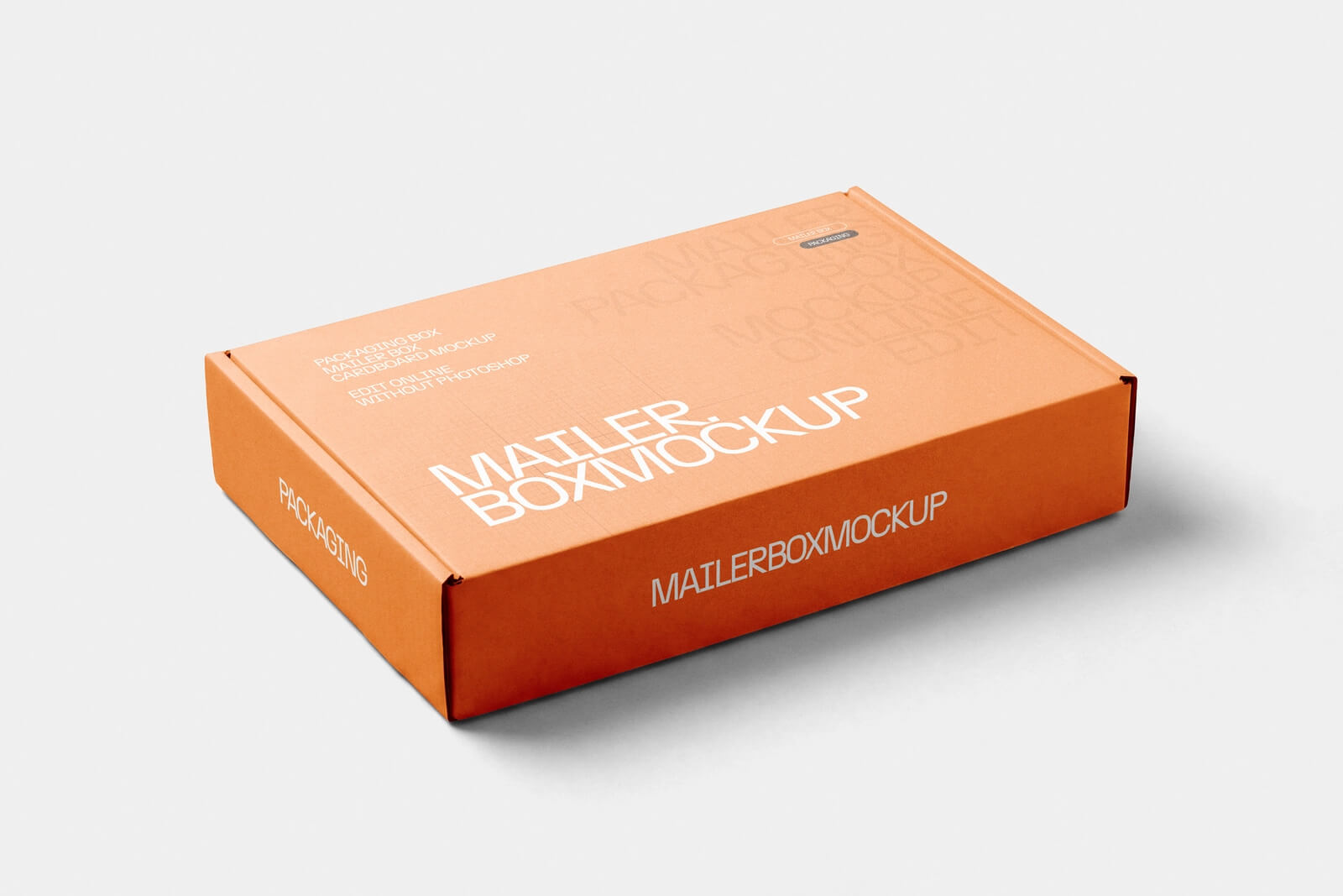 Free Mailer Packaging Box Mockup PSD for Shipping Brands